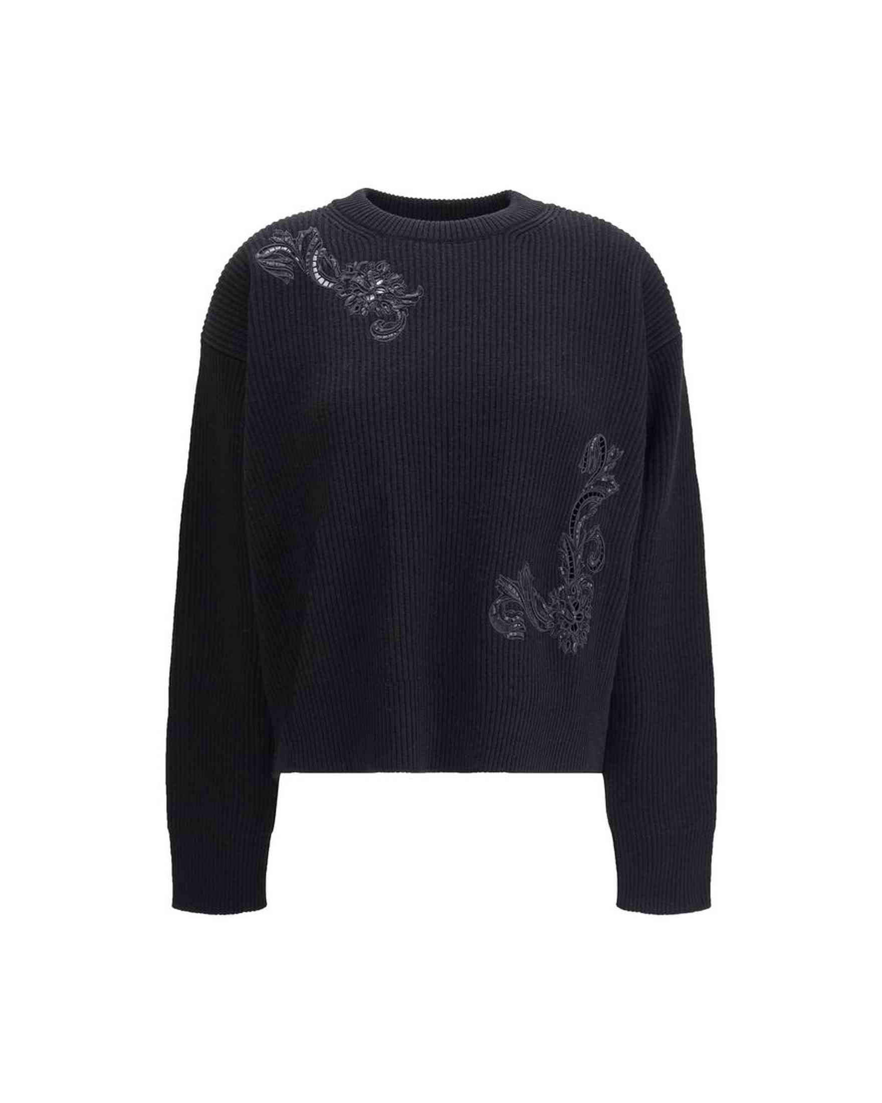 Versace Barocco Leaf Embroidered Sweater Glam Steals