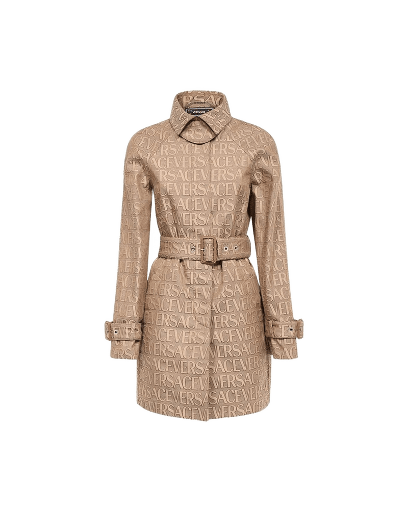 Versace Beige Cotton Coat Glam Steals