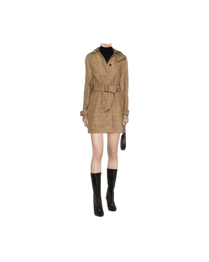 Versace Beige Cotton Coat Glam Steals