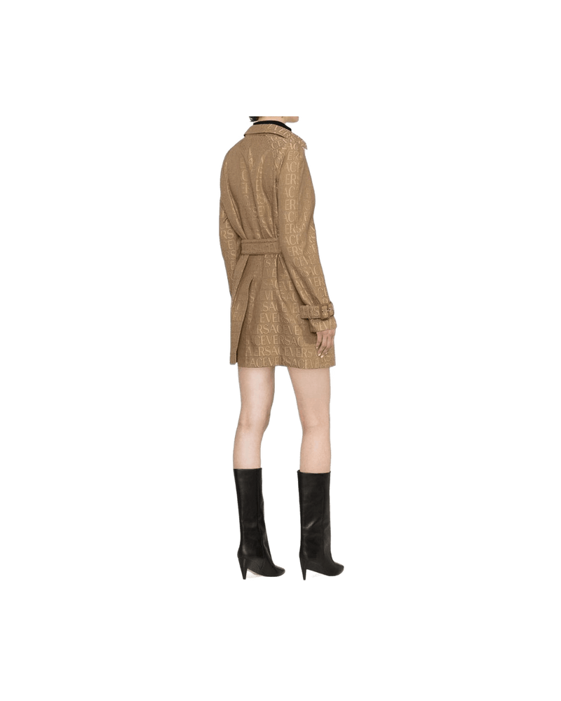 Versace Beige Cotton Coat Glam Steals