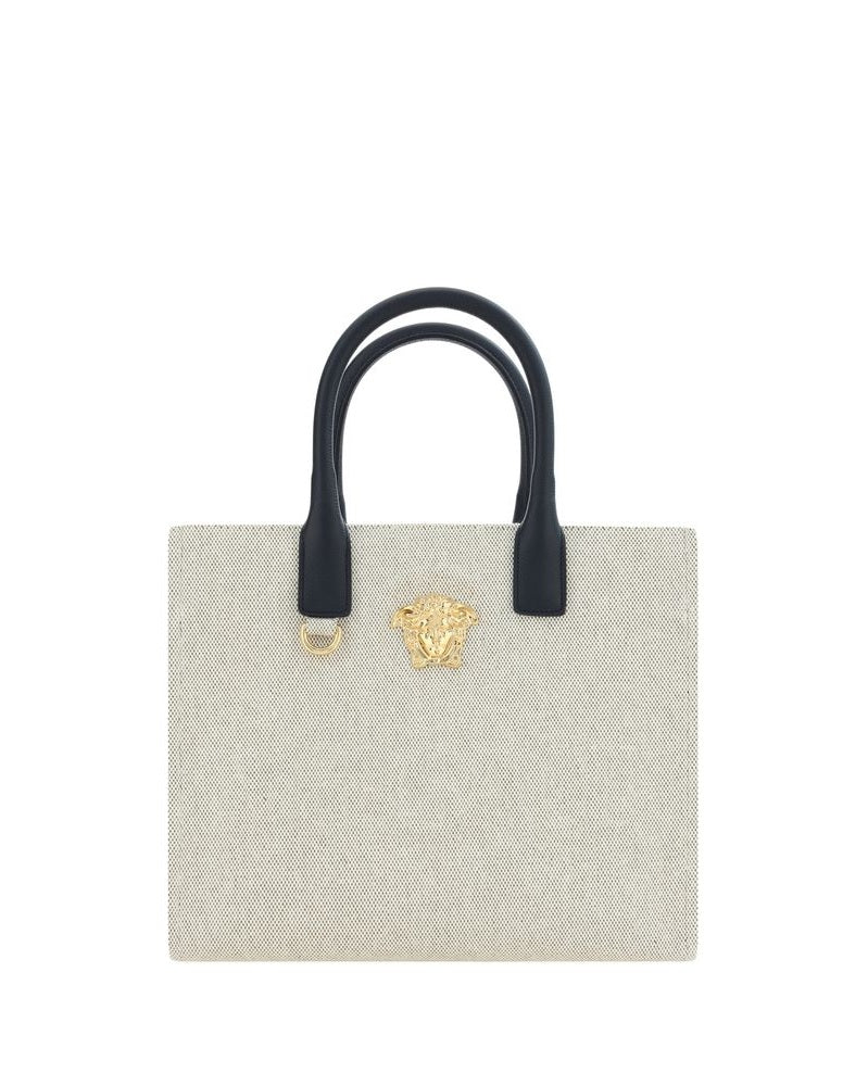 Versace Beige Cotton Shoulder Bag Glam Steals