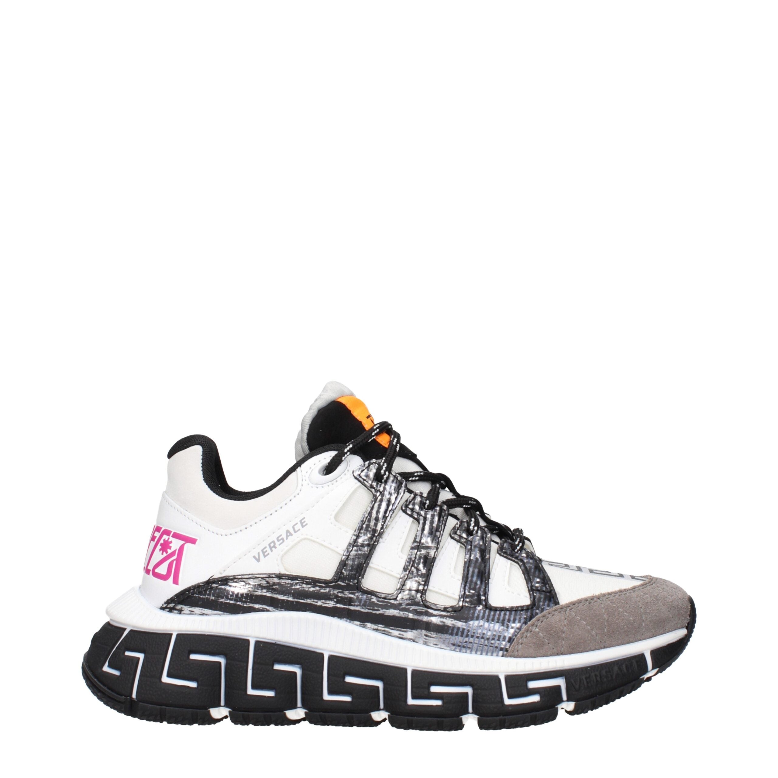 Versace Beige Fabric Athletic Sneakers Glam Steals
