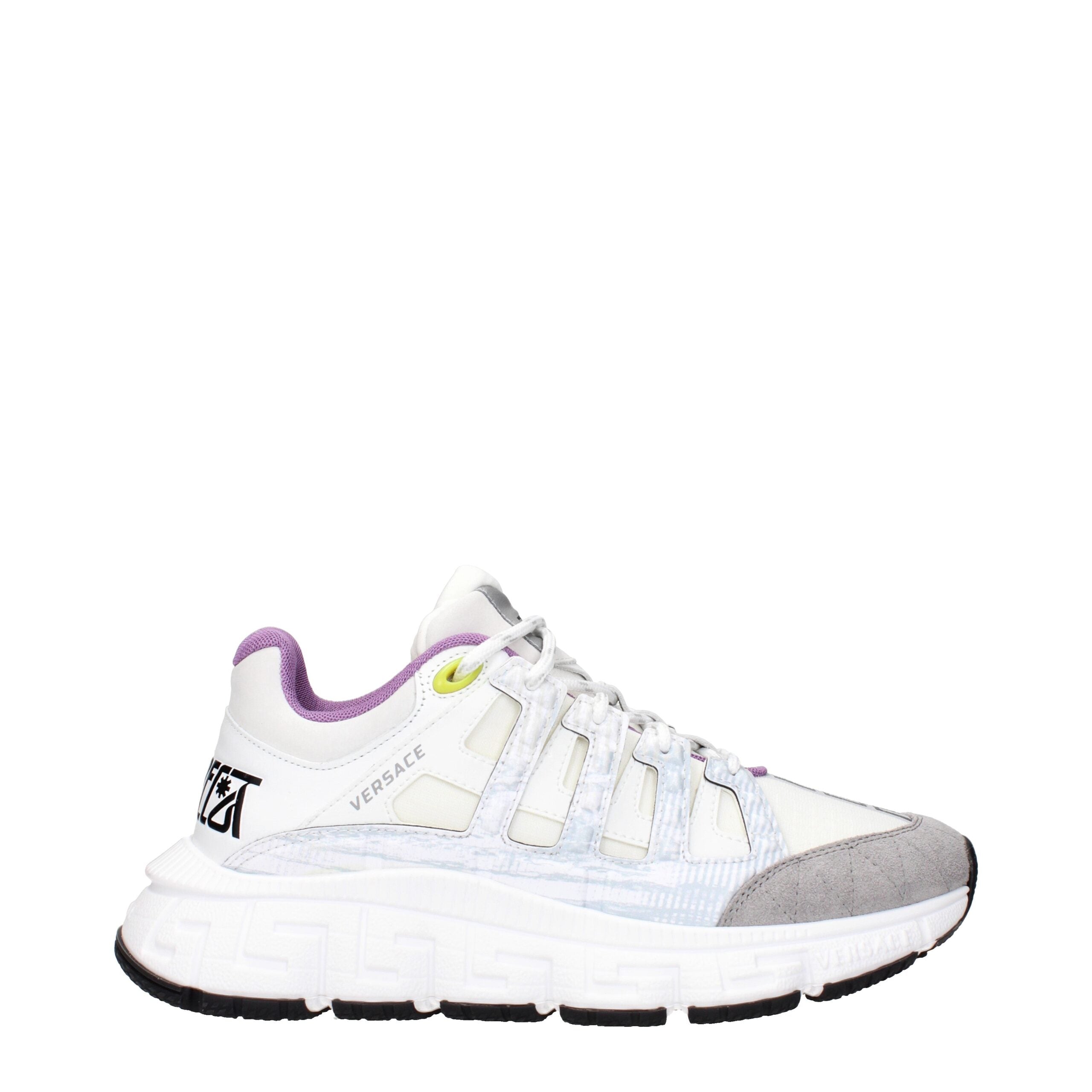 Versace Beige Fabric Athletic Sneakers Glam Steals