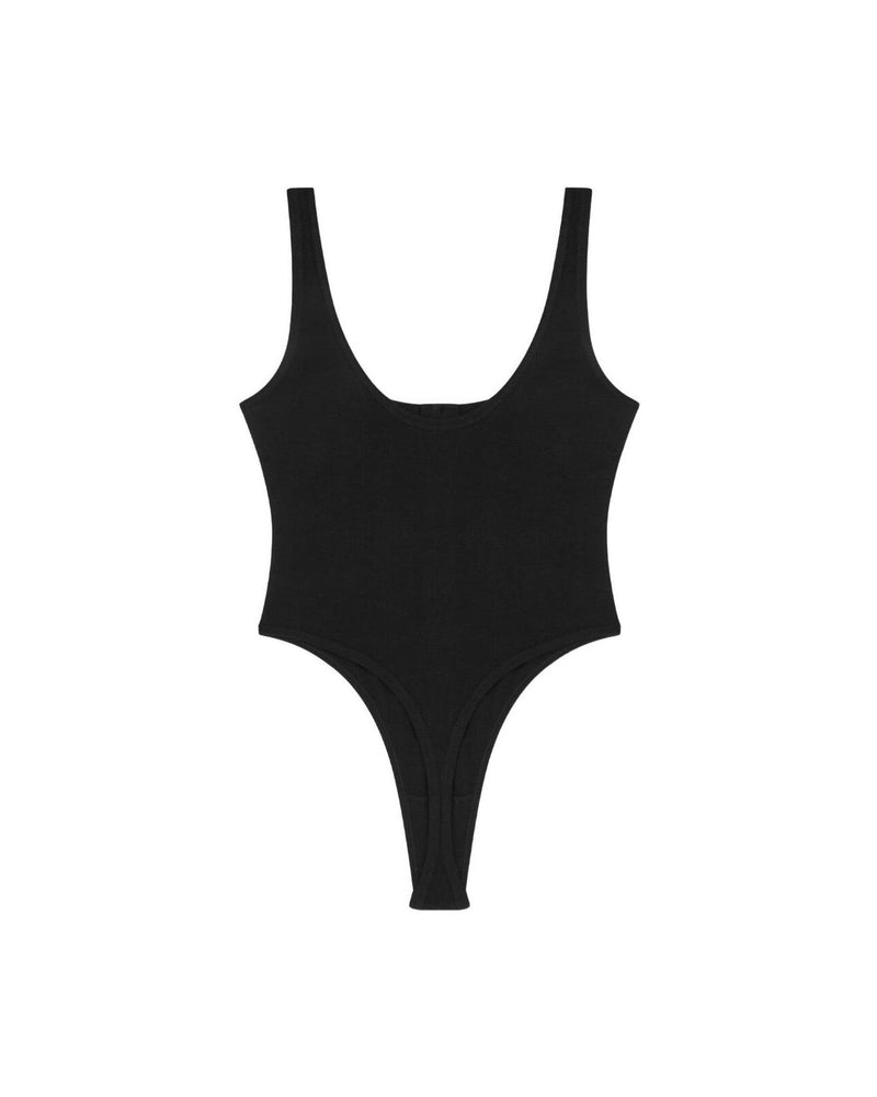 Versace Black Bodysuit Topwear