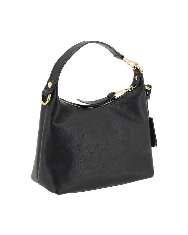 Versace Black Calf Leather Bos Taurus Handbag Glam Steals