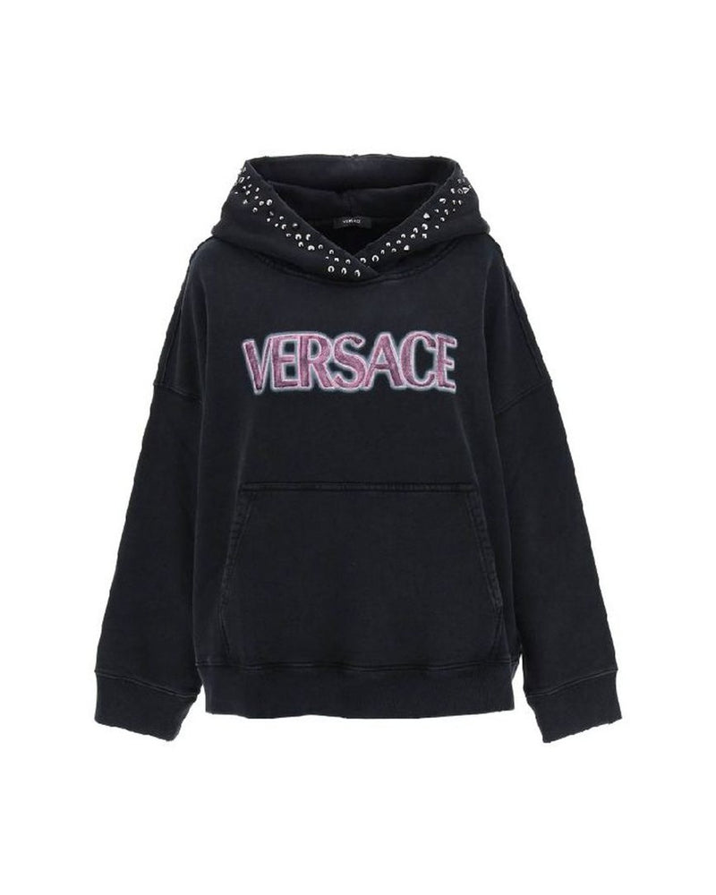 Versace Black Cotton Sweatshirt 