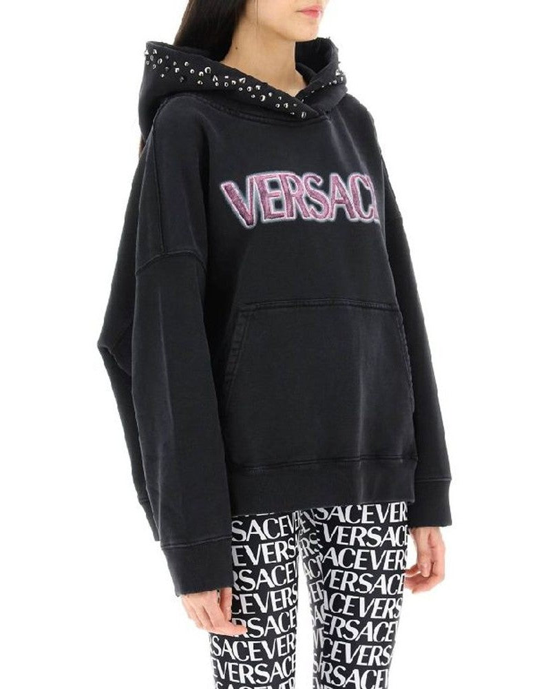 Versace Black Cotton Sweatshirt 