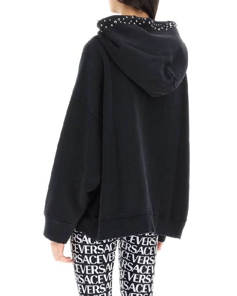 Versace Black Cotton Sweatshirt 