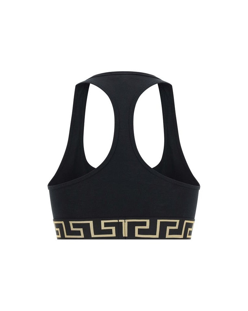 Versace Black Cotton Top Glam Steals