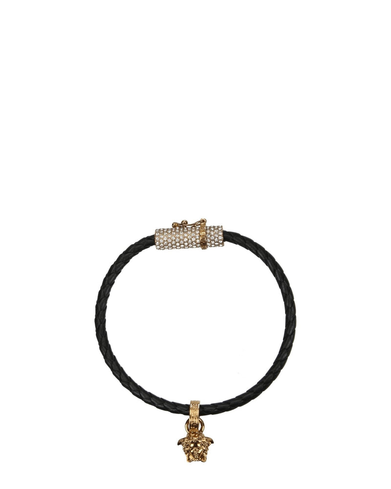 Versace Black Leather Bracelets Glam Steals