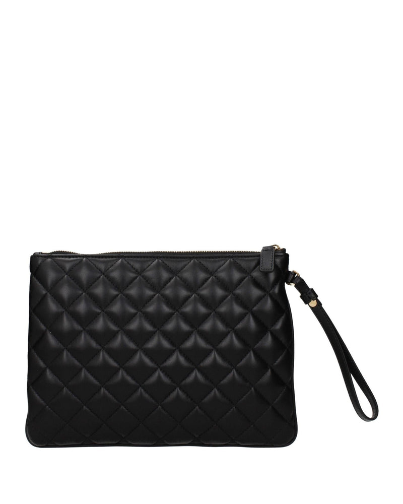 Versace Black Leather Clutch Bag Glam Steals