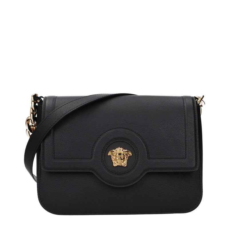Versace Black Leather Crossbody Bag Glam Steals