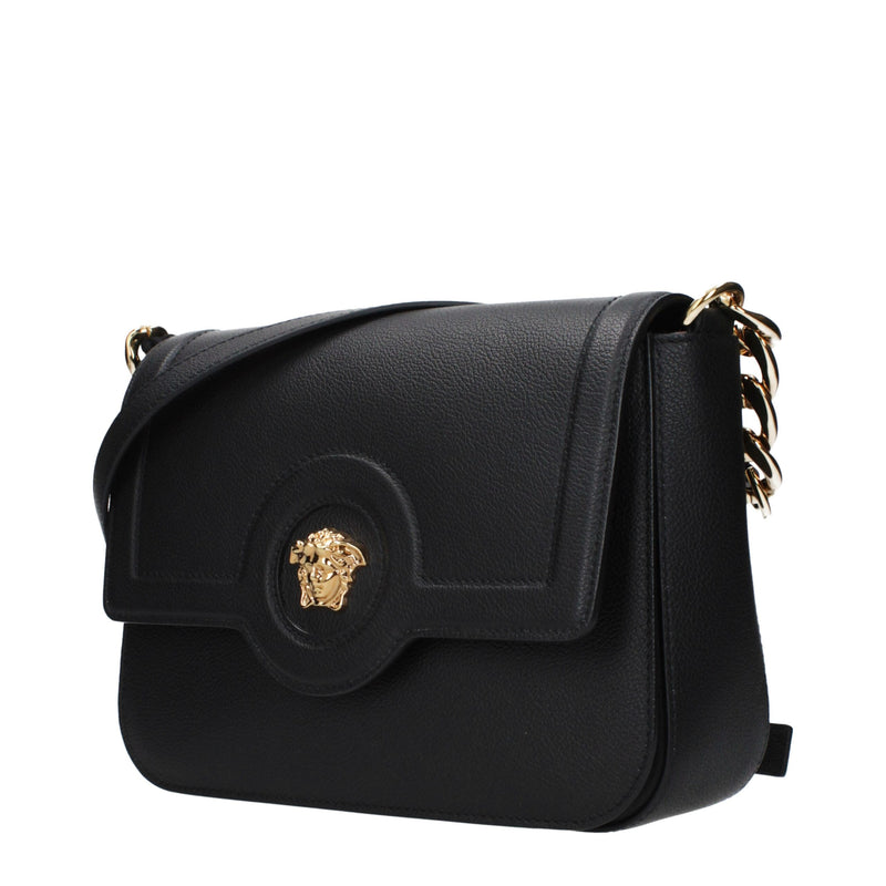 Versace Black Leather Crossbody Bag Glam Steals