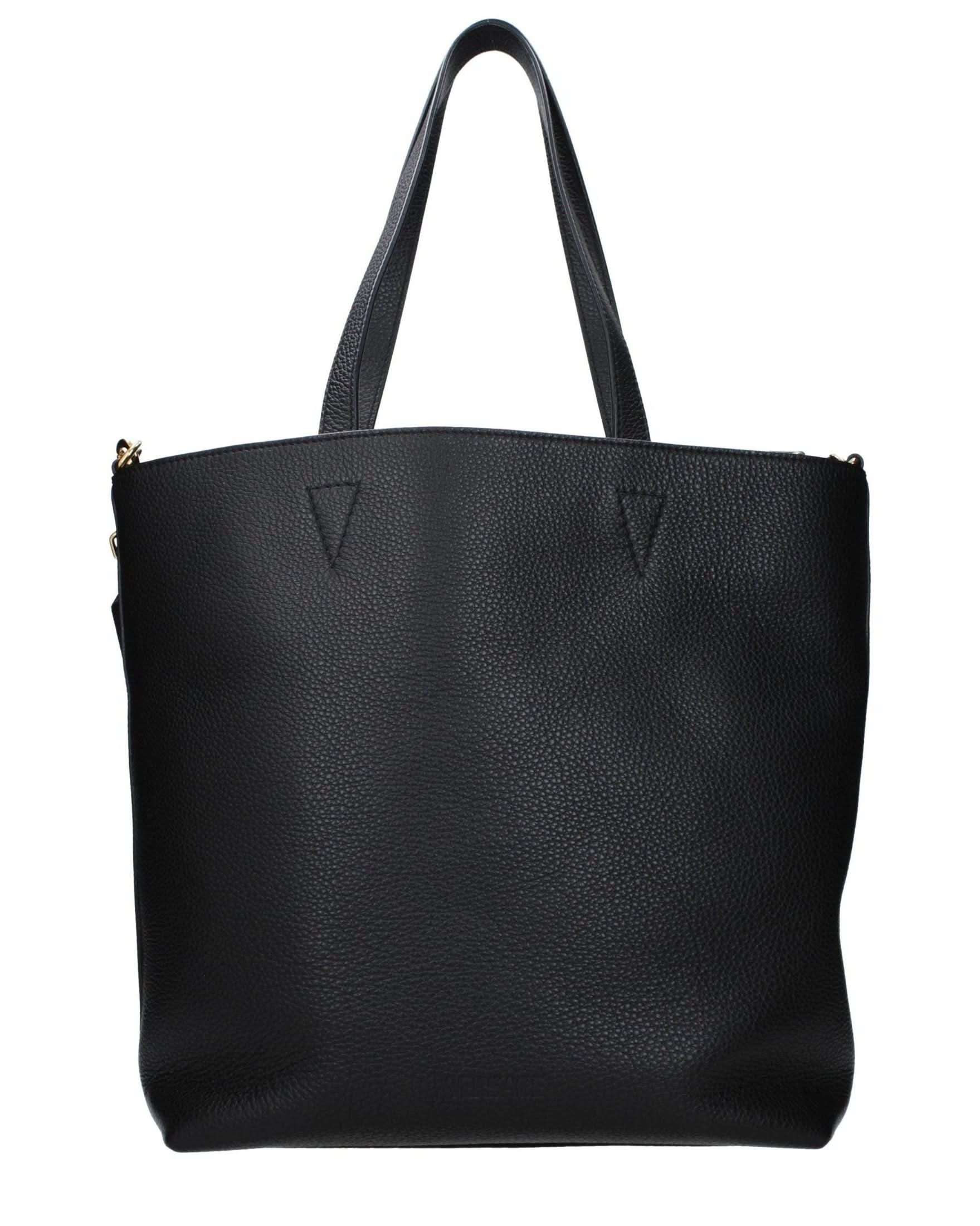 Versace Black Leather Shoulder Bag Glam Steals