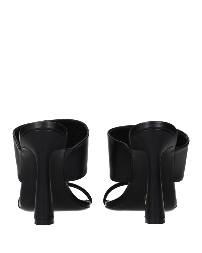 Versace Black Leather Stiletto Heel Sandals Glam Steals