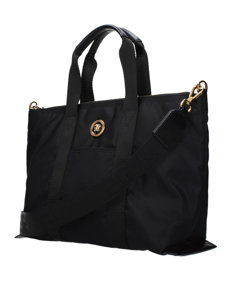 Versace Black Nylon Handbag Glam Steals