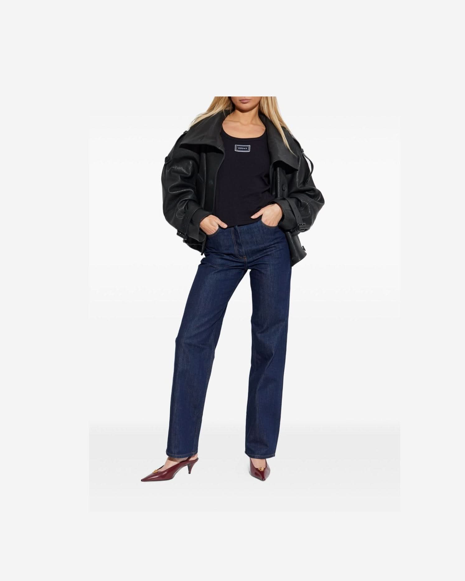 Versace Black Top Topwear
