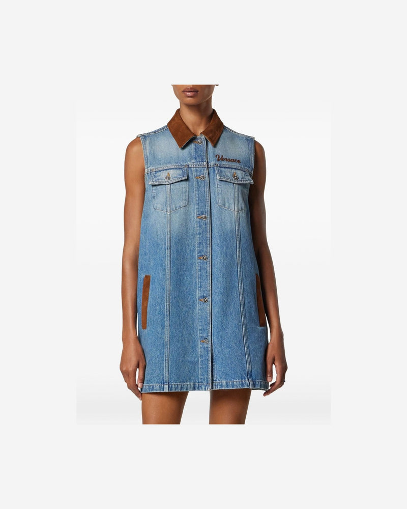 Versace Blue Dress Glam Steals