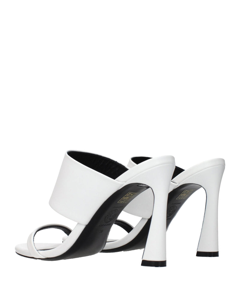 Versace Blue Leather Stiletto Heel Sandals Glam Steals