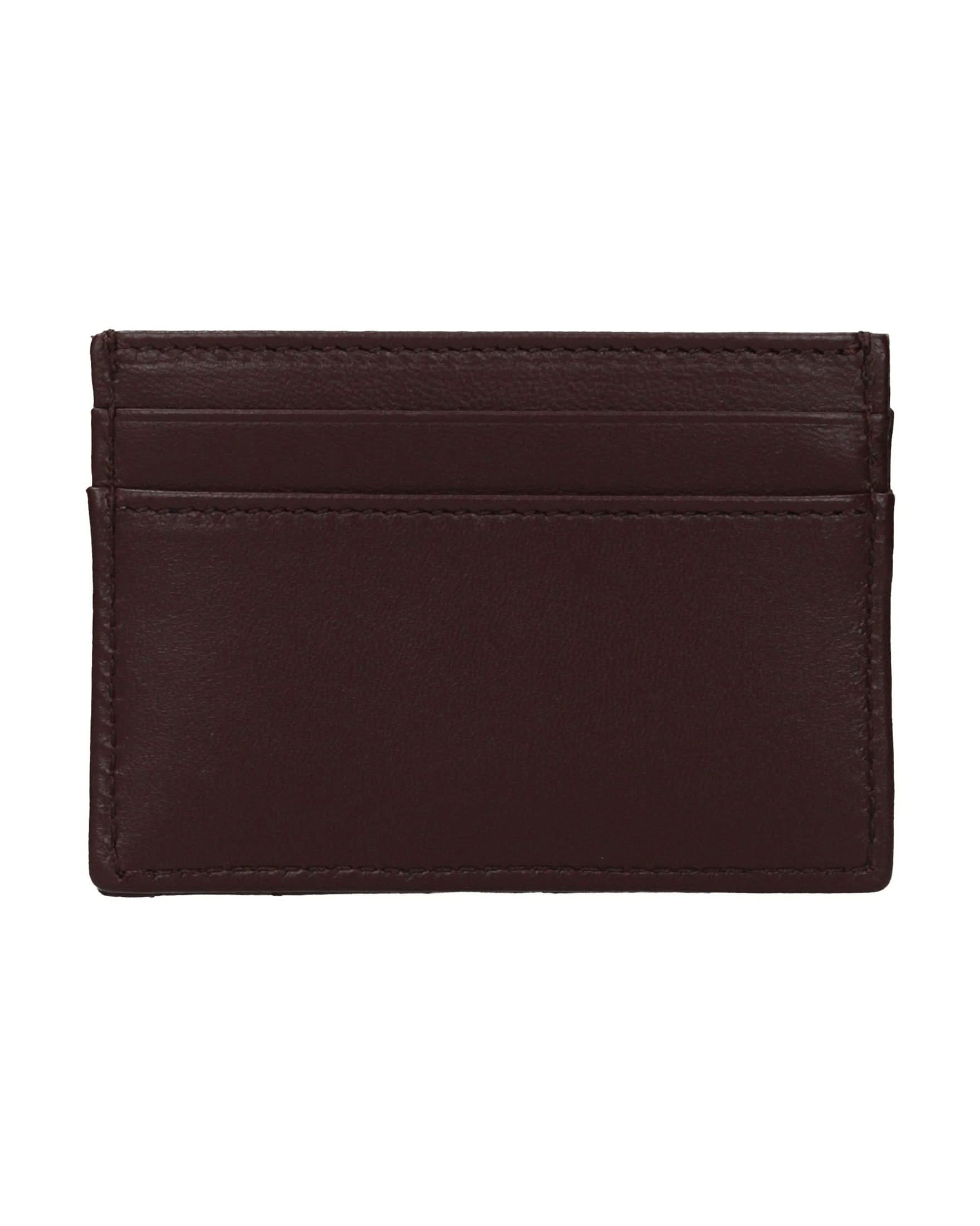 Versace Brown Leather Cardholder Glam Steals