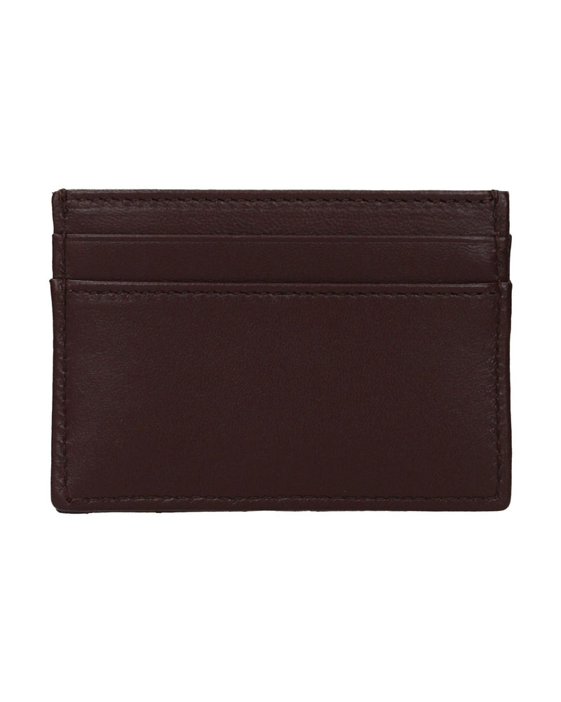 Versace Brown Leather Cardholder Glam Steals