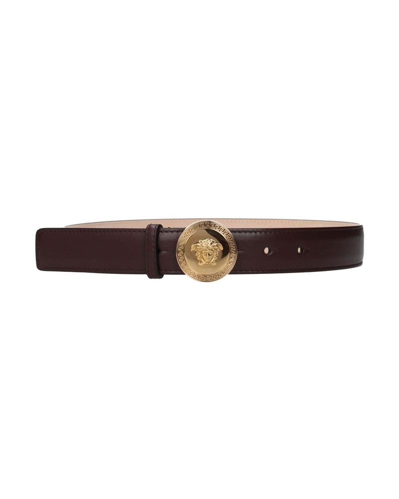 Versace Brown Leather Regular Belt 