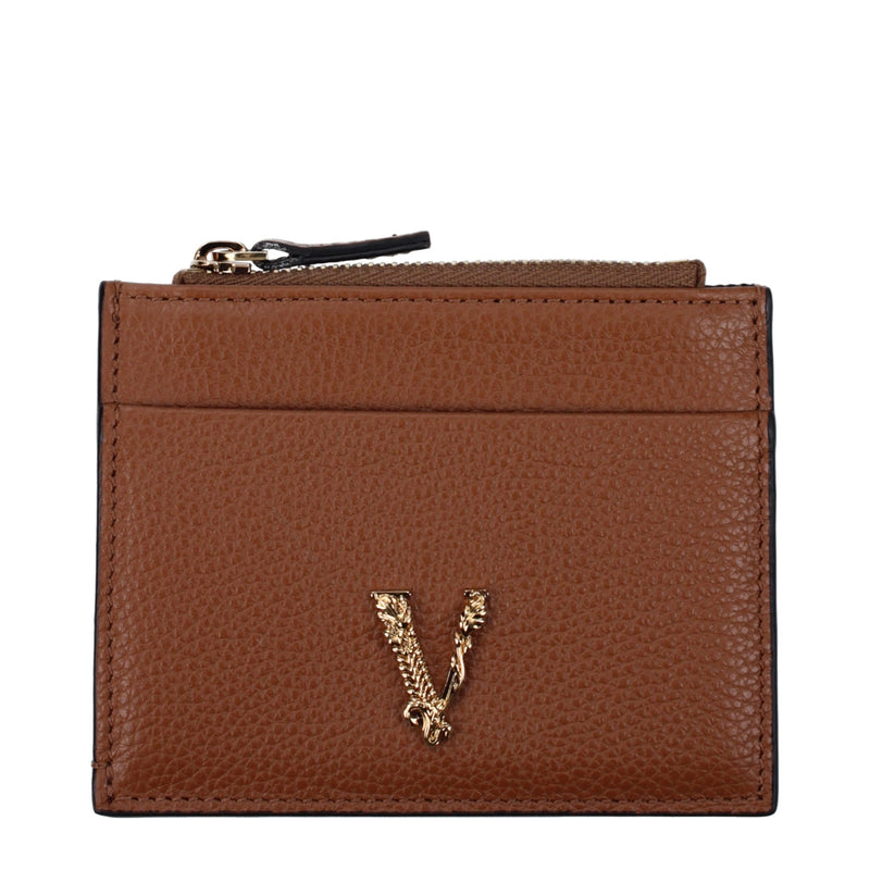 Versace Brown Leather Wallet Glam Steals
