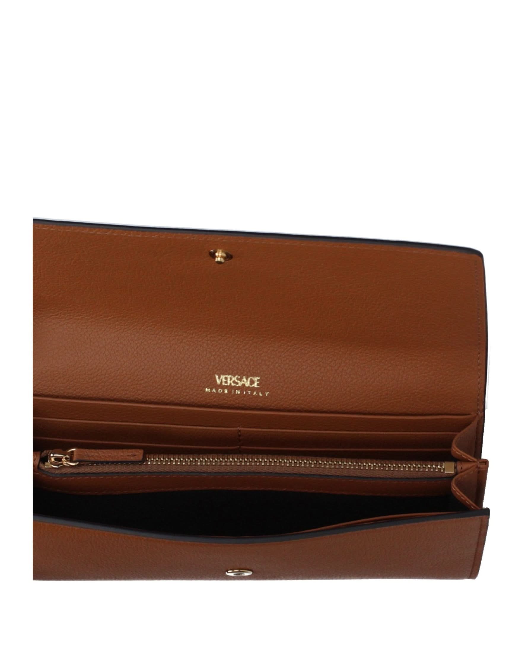 Versace Brown Leather Wallet Glam Steals