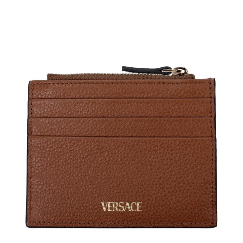Versace Brown Leather Wallet Glam Steals