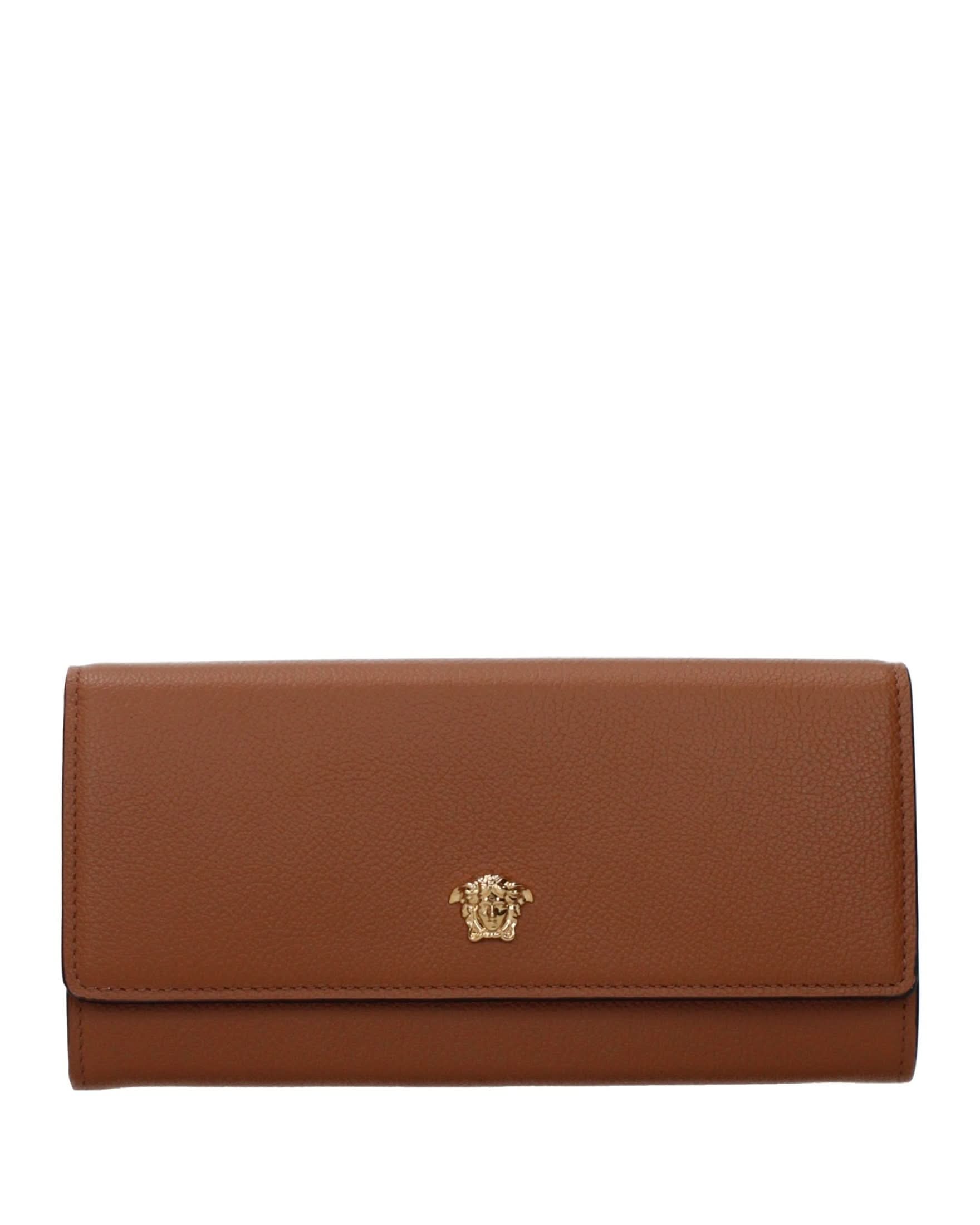 Versace Brown Leather Wallet Glam Steals