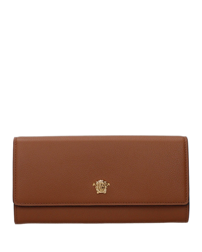 Versace Brown Leather Wallet Glam Steals