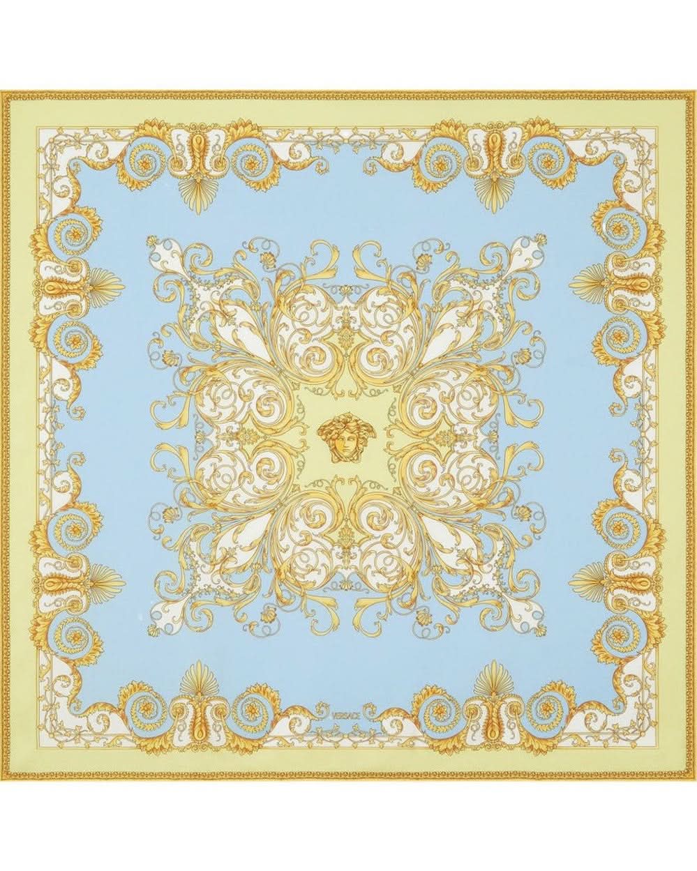 Versace Clear Blue Scarf Scarves Hats & Gloves