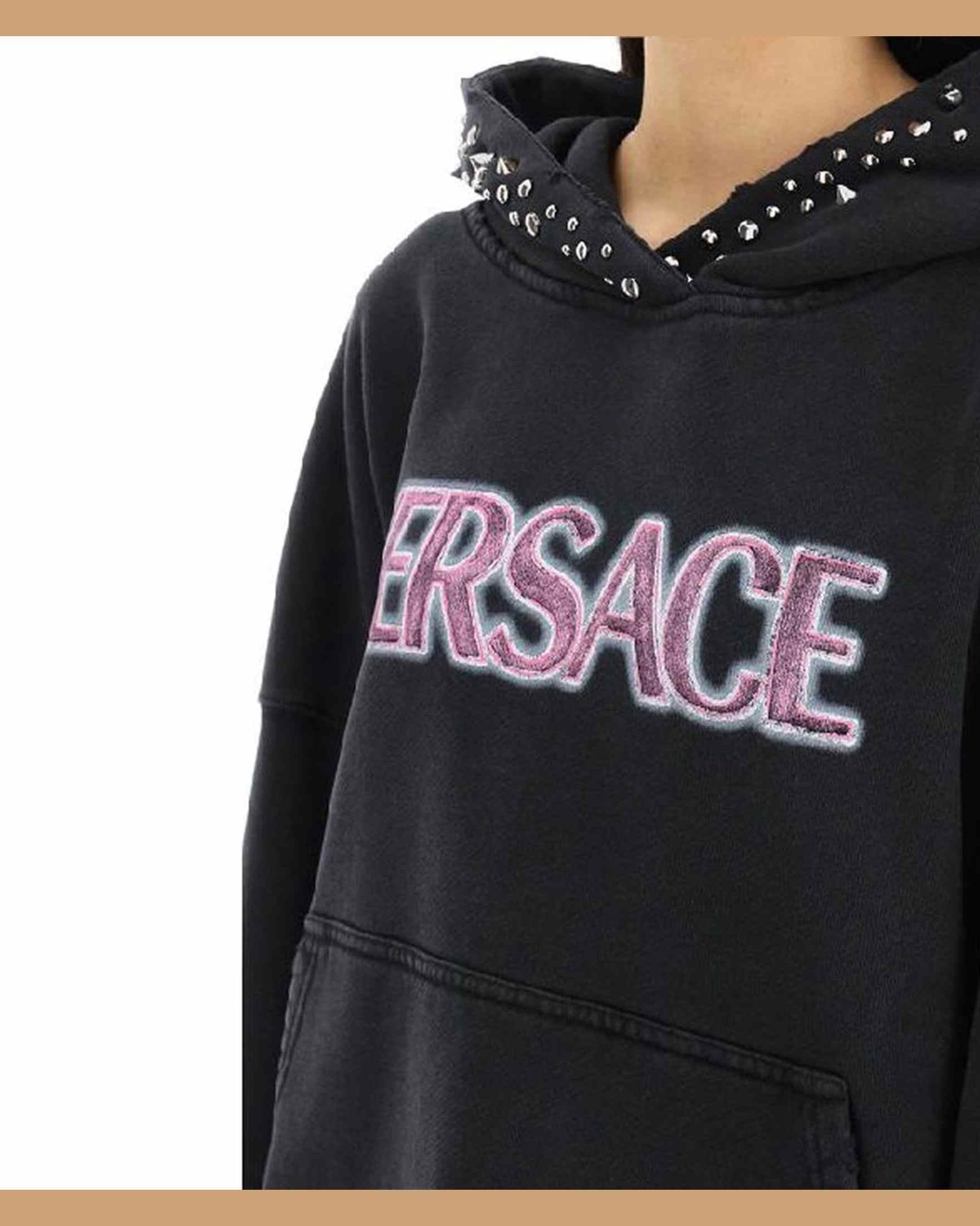 Versace Cotton Logo Sweat-Shirt Glam Steals