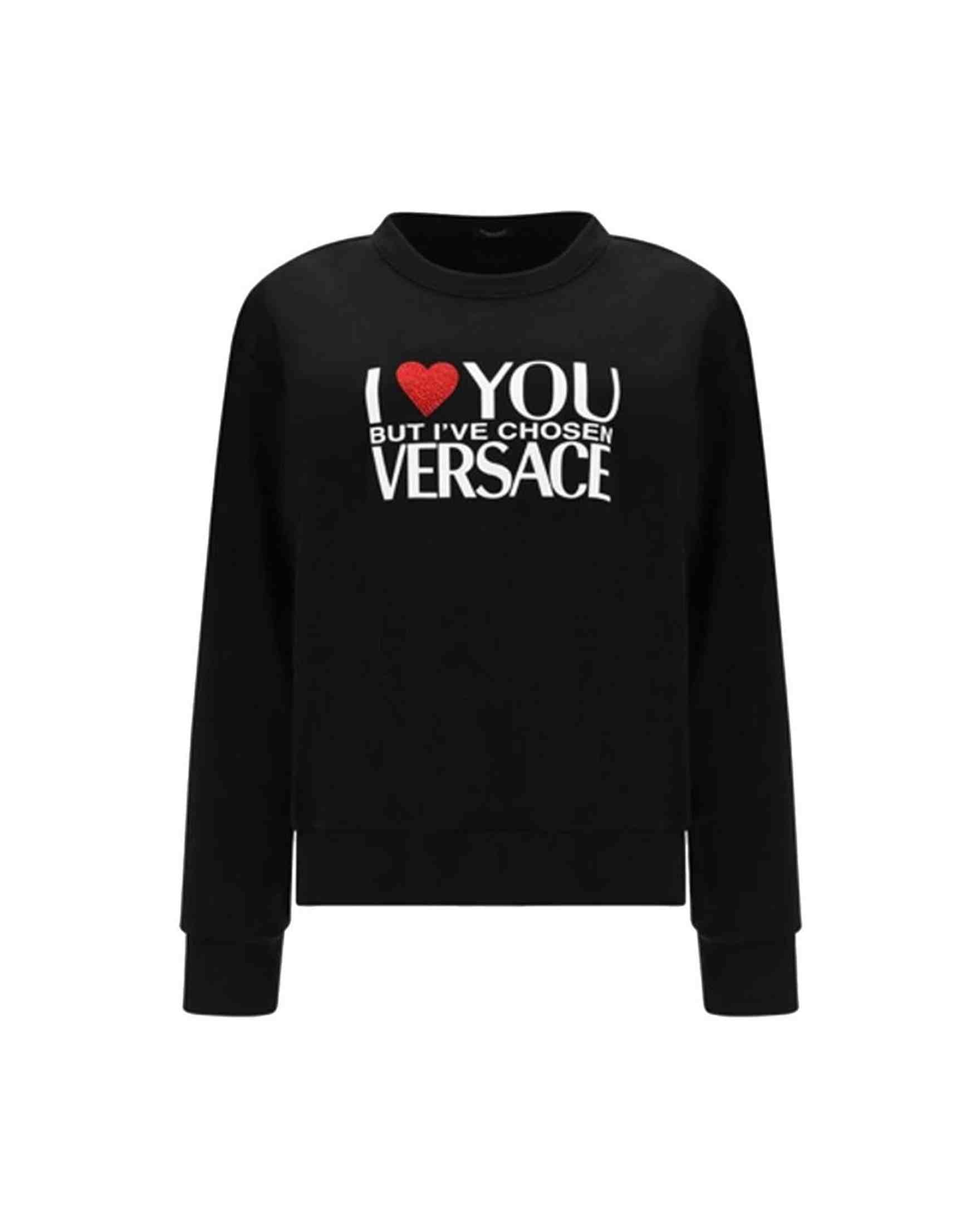 Versace Cotton Logo Sweat-Shirt Glam Steals