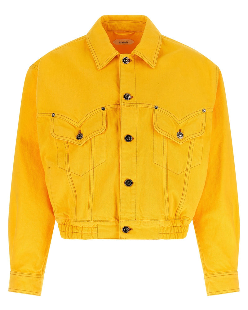 Versace Denim Over Bluson Jacket Glam Steals