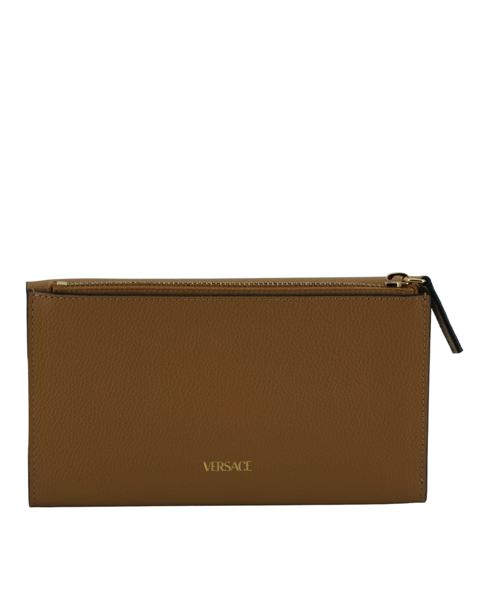 Versace Elegant Calf Leather Wallet With Medusa Logo Glam Steals