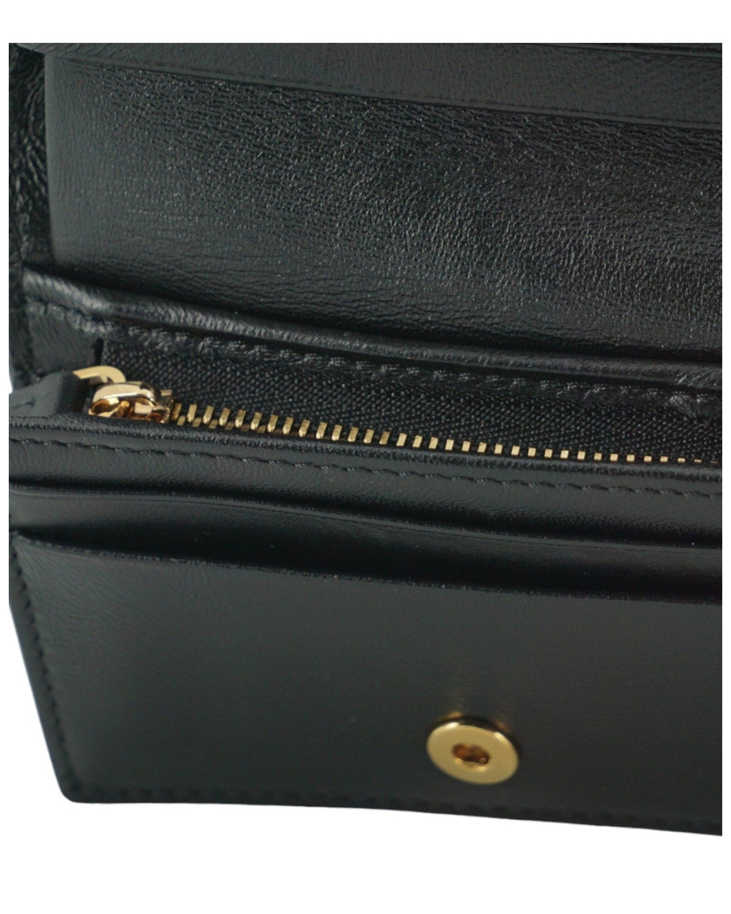 Versace Elegant Compact Leather Wallet Brown Glam Steals