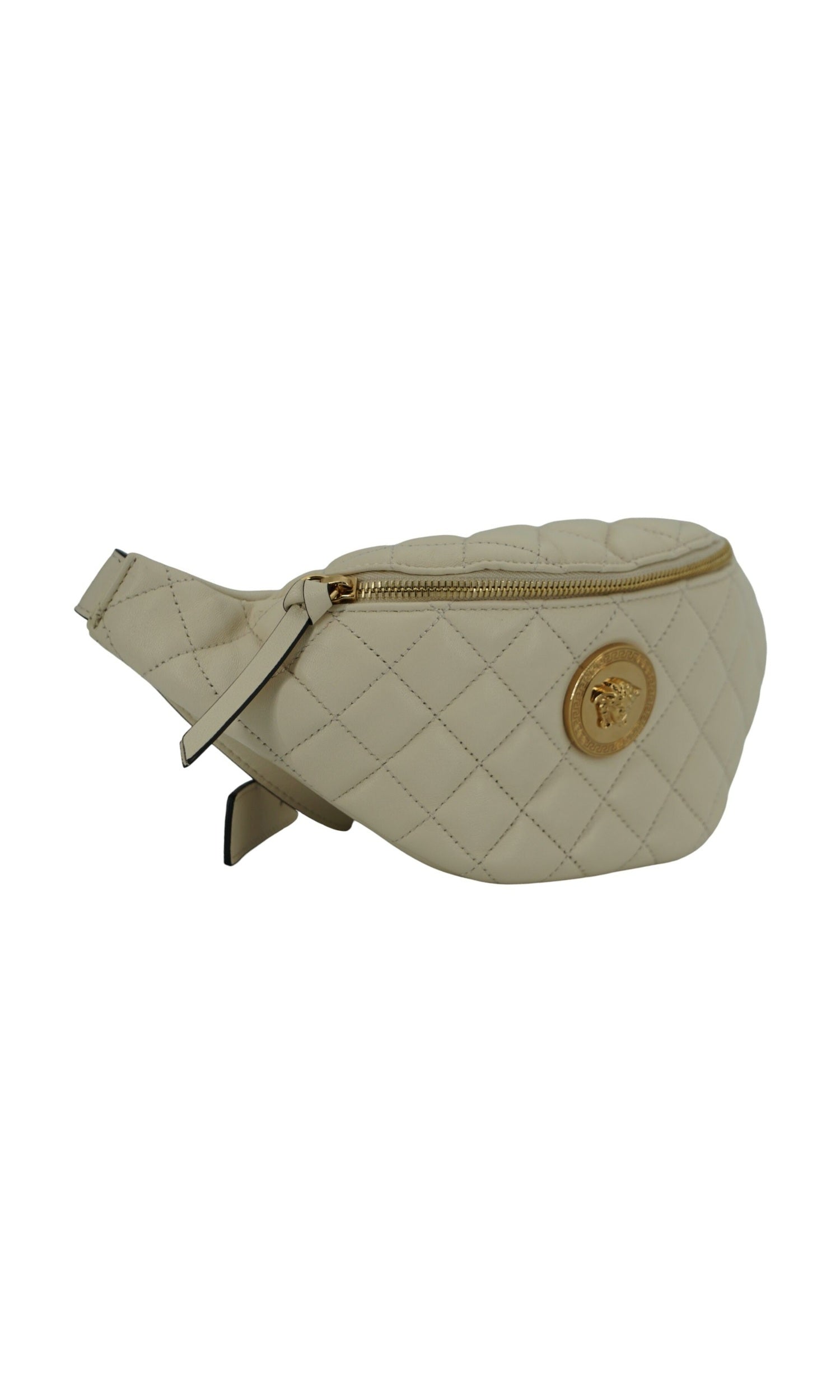 Versace Elegant Lamb Leather Belt White Bag Glam Steals