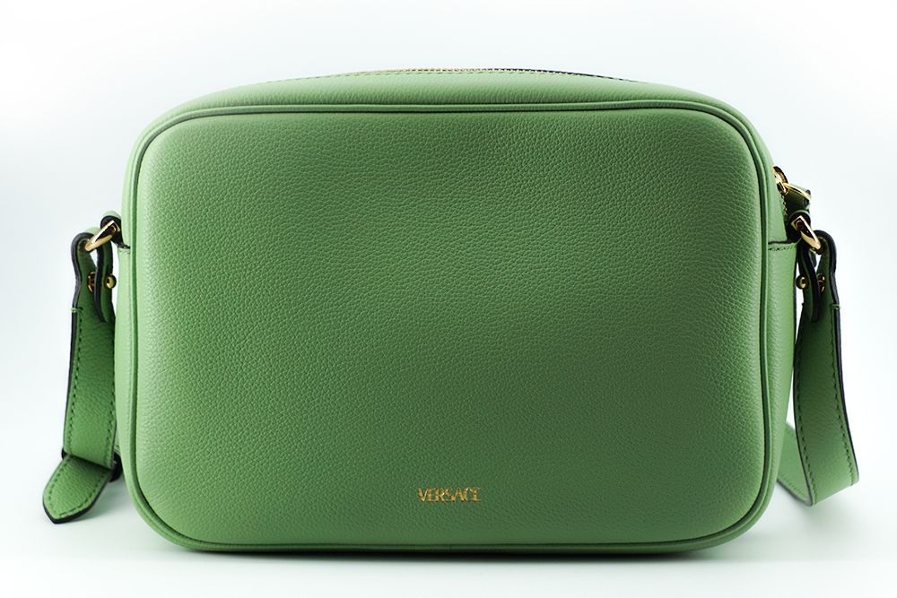 Versace Elegant Leather Camera Case Mint Green Bag Glam Steals