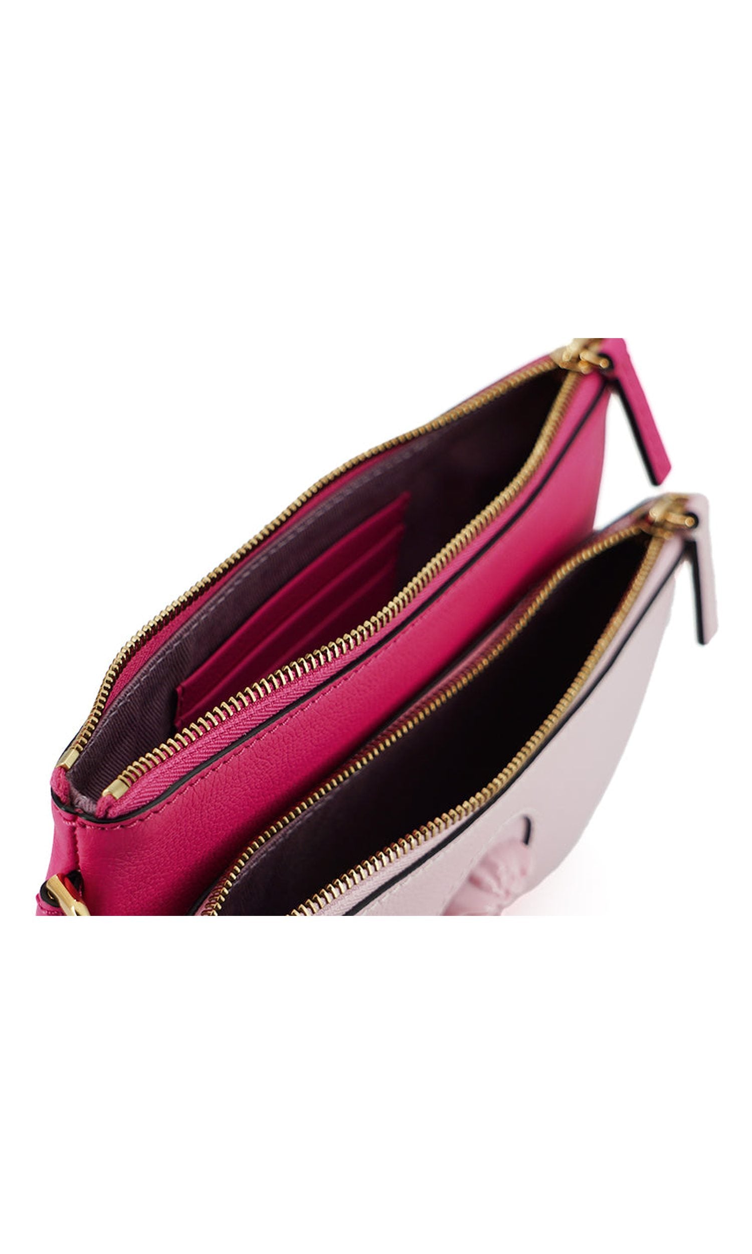 Versace Elegant Leather Pouch Pink Clutch Glam Steals