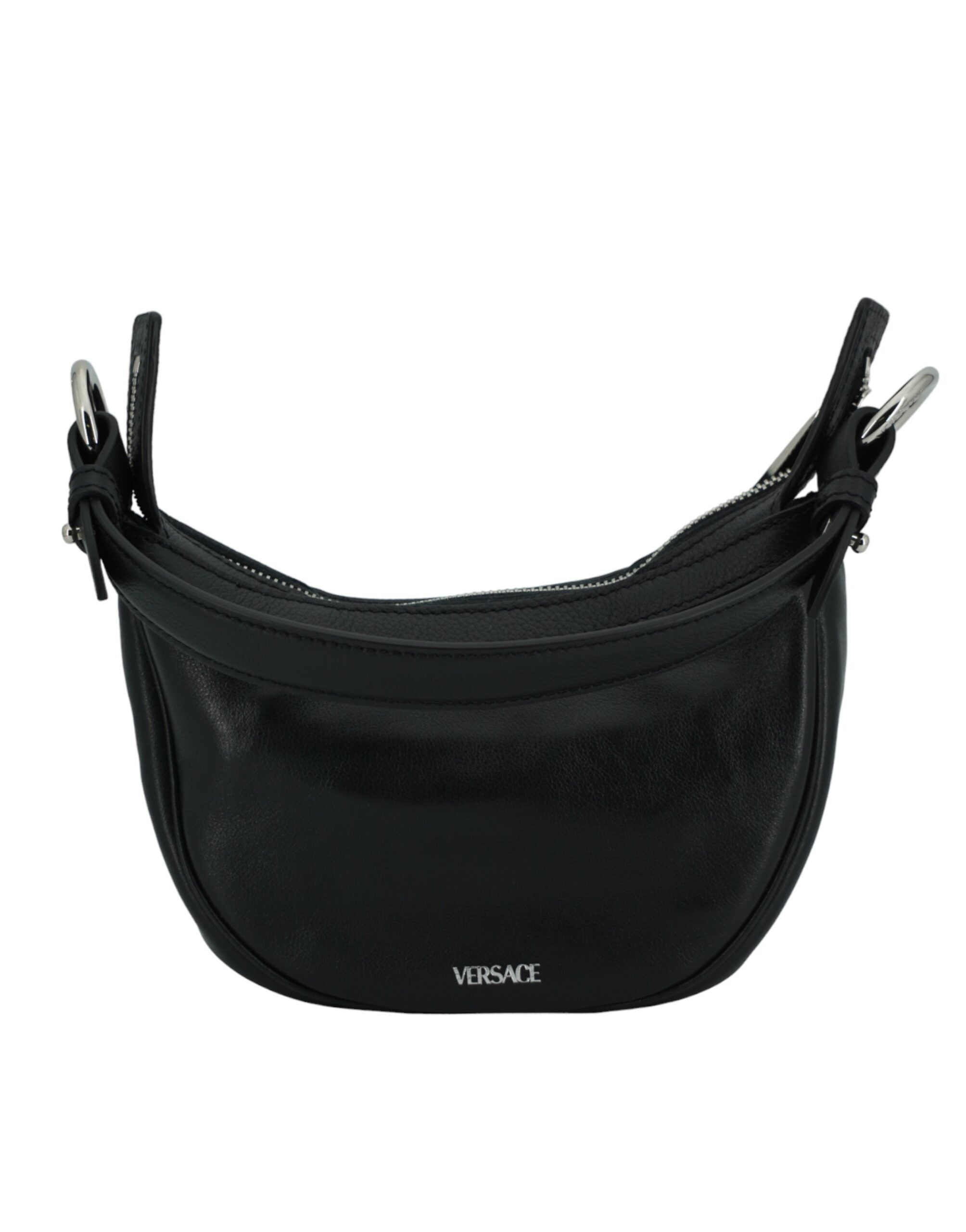 Versace Elegant Mini Hobo Shoulder Black Bag Glam Steals