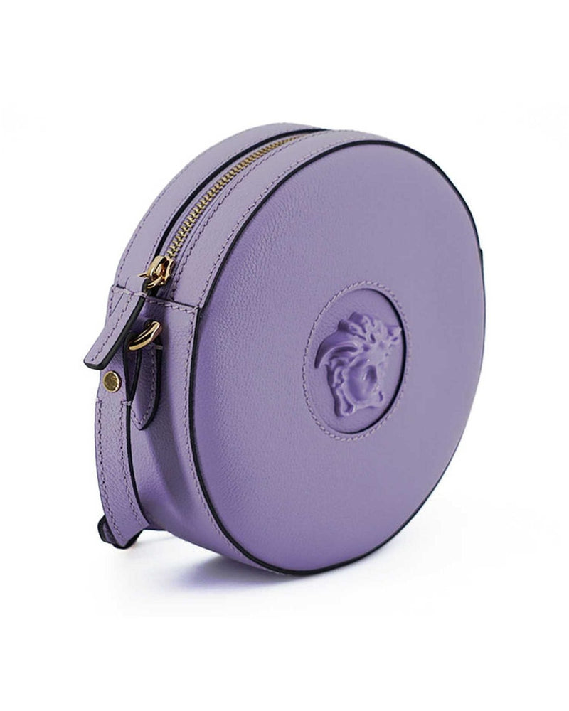 Versace Elegant Round Shoulder Purple Bag Glam Steals