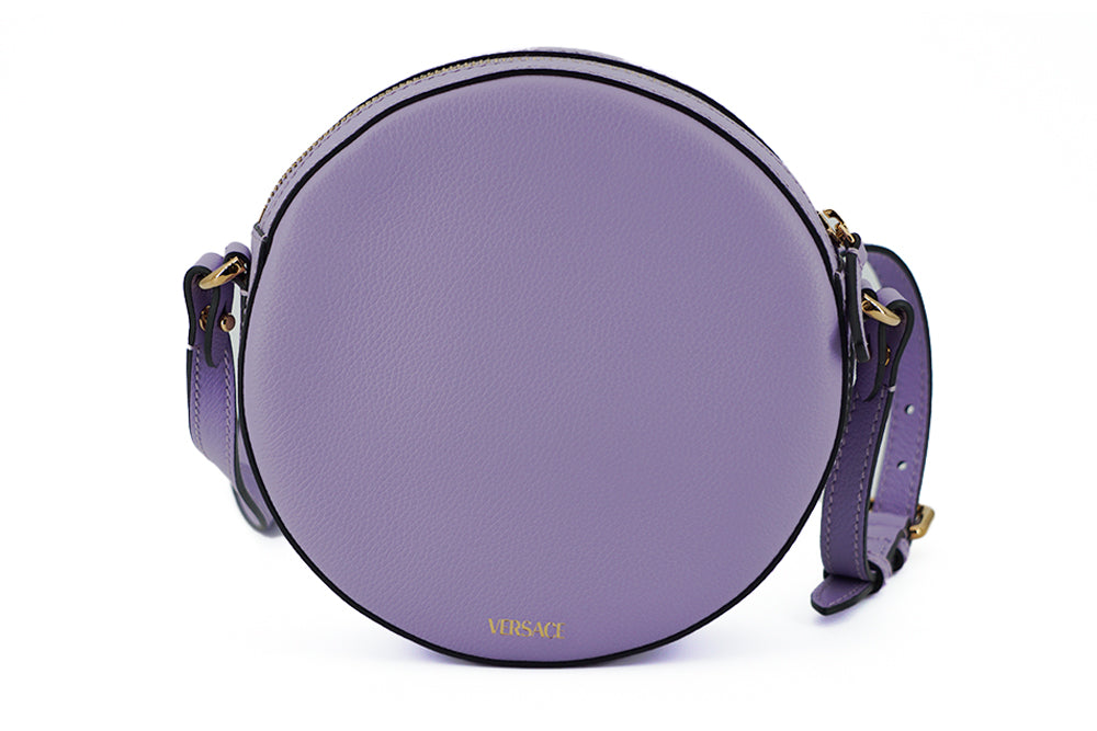 Versace Elegant Round Shoulder Purple Bag Glam Steals