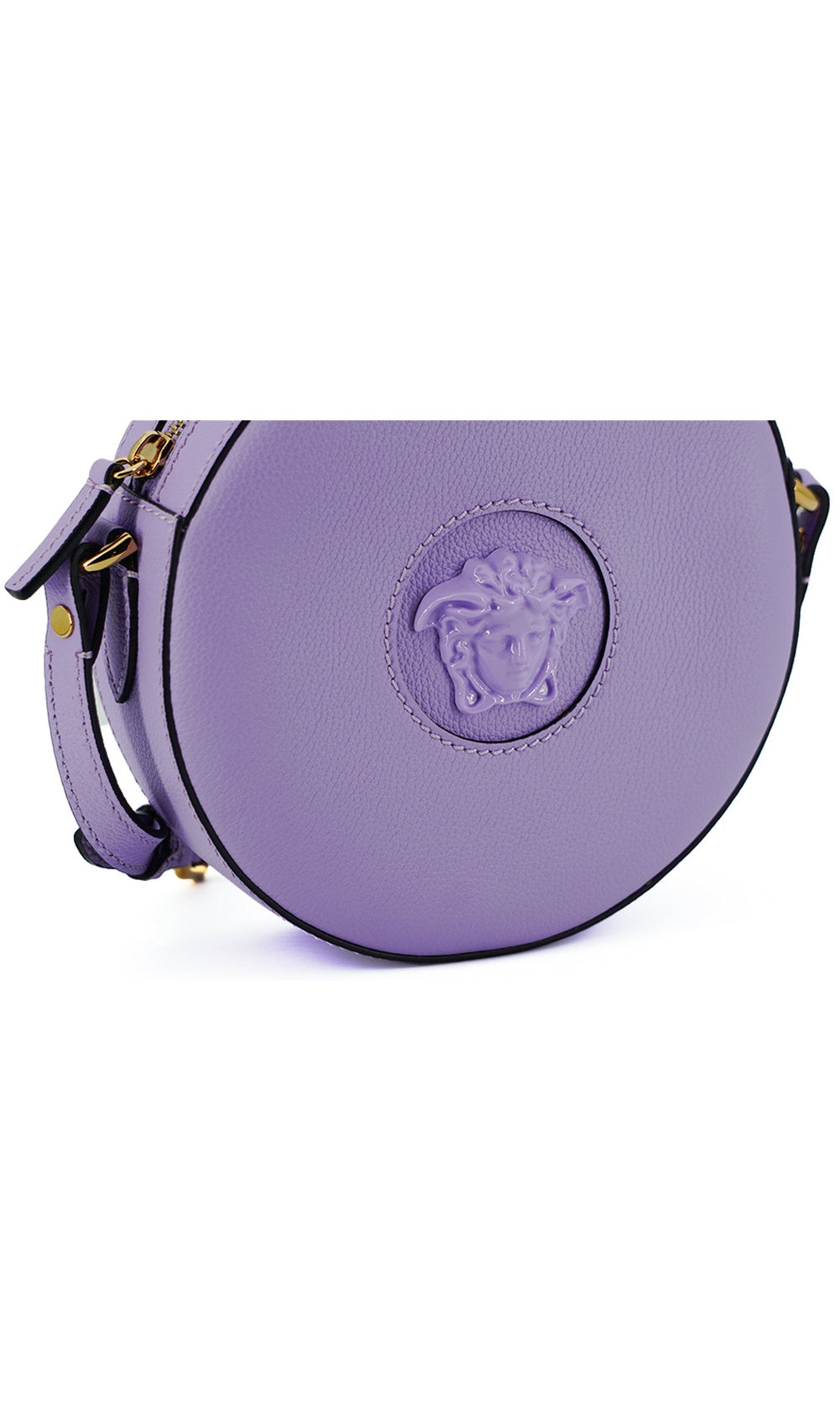 Versace Elegant Round Shoulder Purple Bag Glam Steals