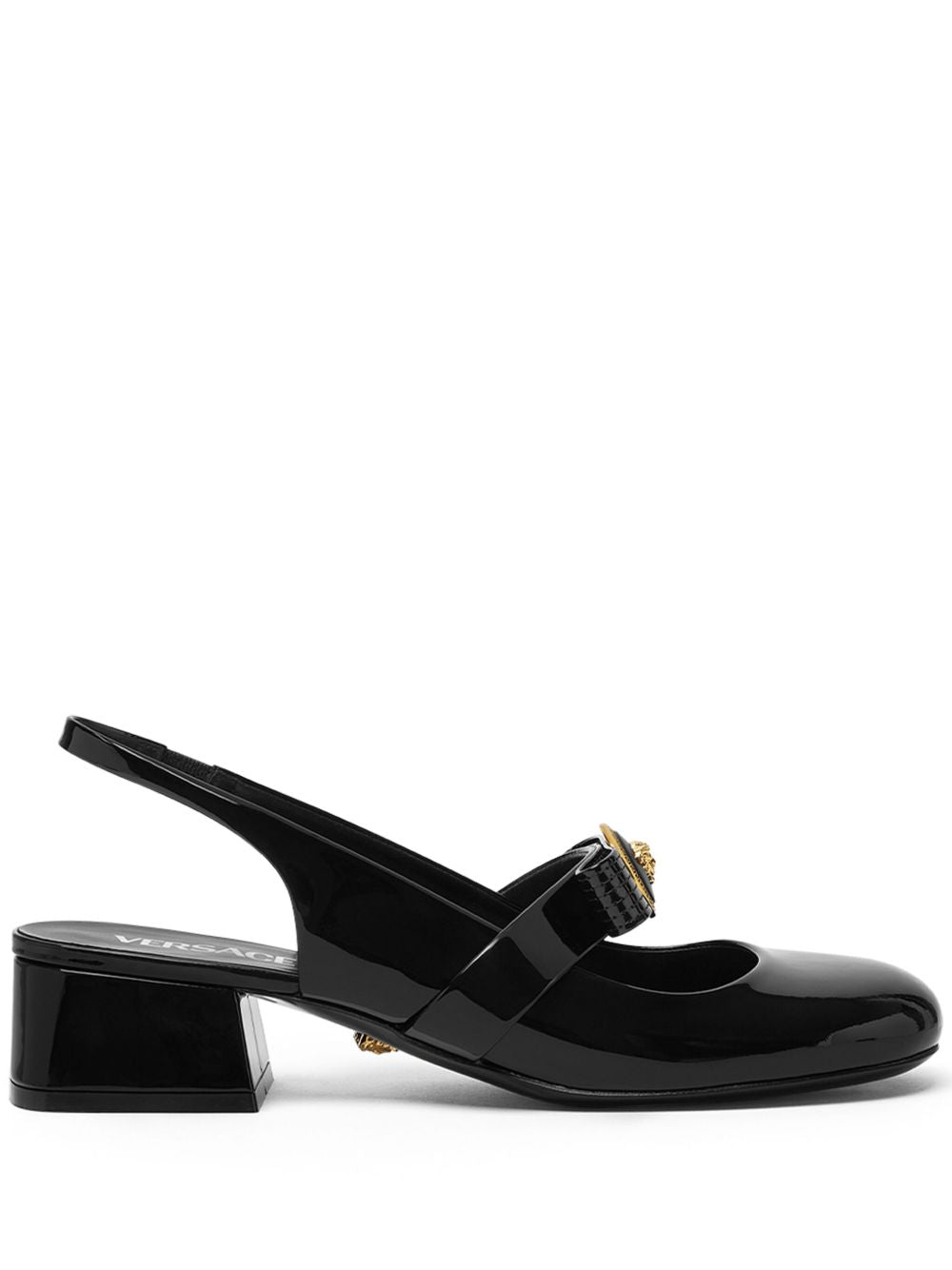 Versace Gianni Ribbon Patent Slingback Pumps 35 Mm Glam Steals