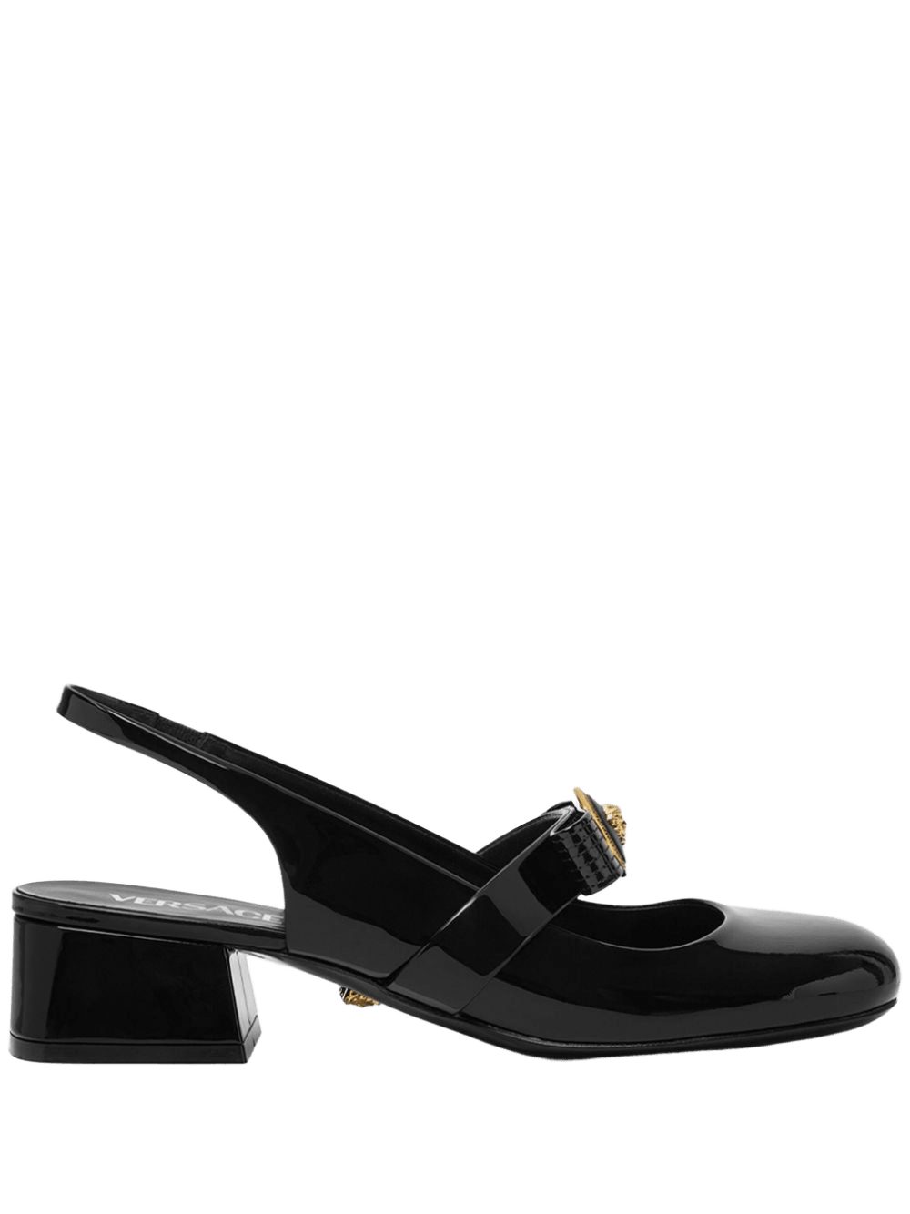 Versace Gianni Ribbon Patent Slingback Pumps 35 Mm Glam Steals