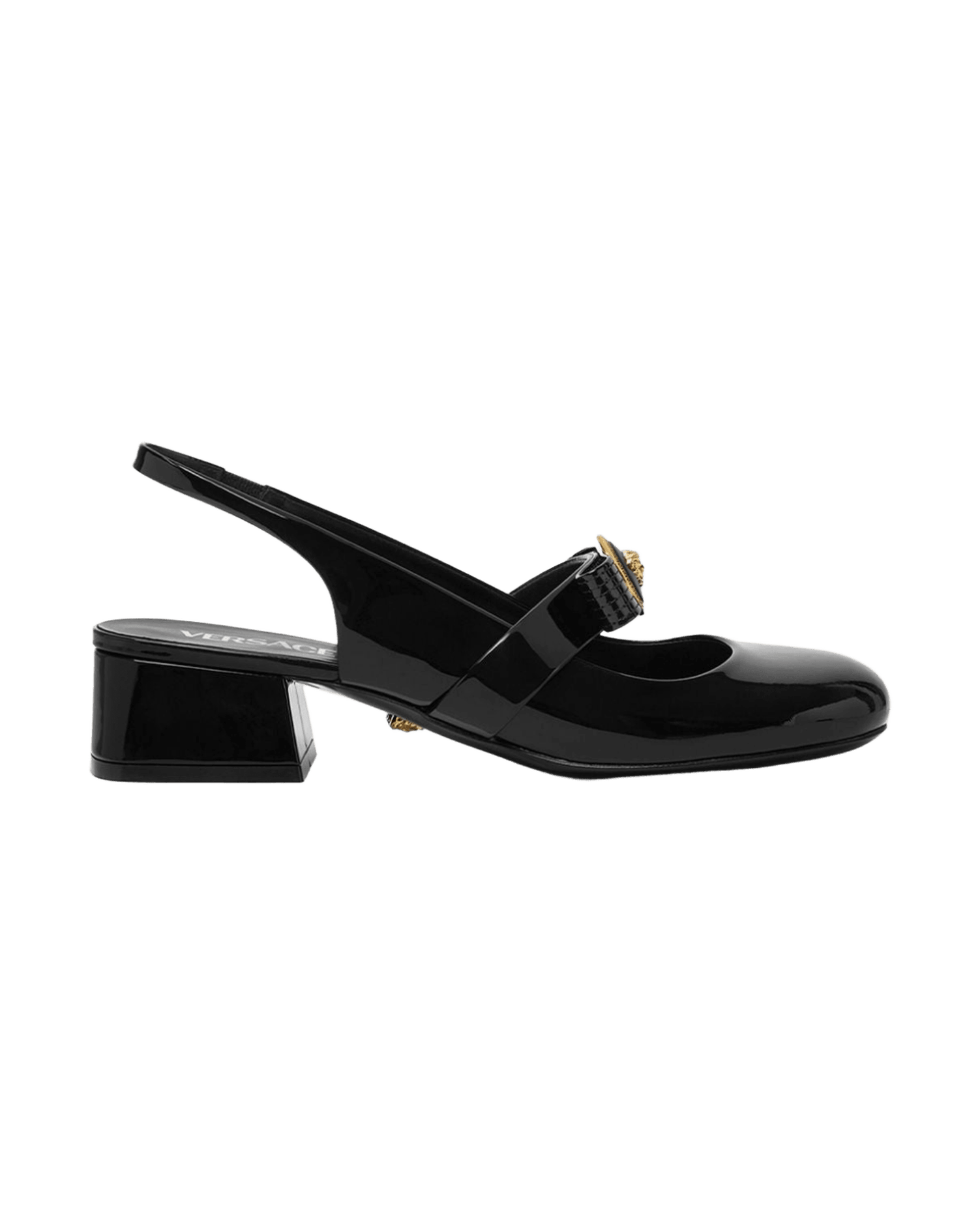 Versace Gianni Ribbon Patent Slingback Pumps 35 Mm Glam Steals