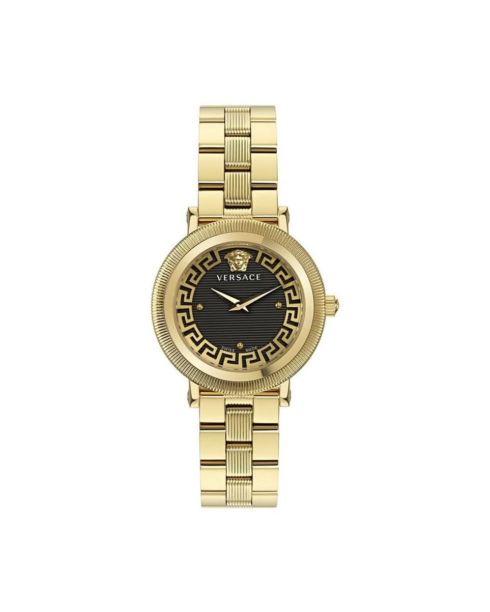 Versace Gold Stainless Steel Dress Watch 