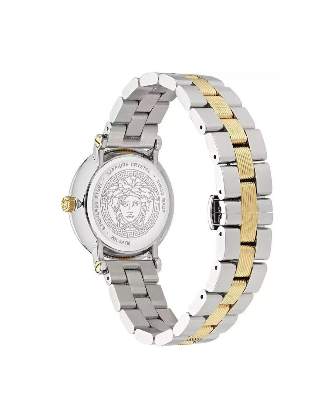 Versace Gray Stainless Steel Dress Watch 