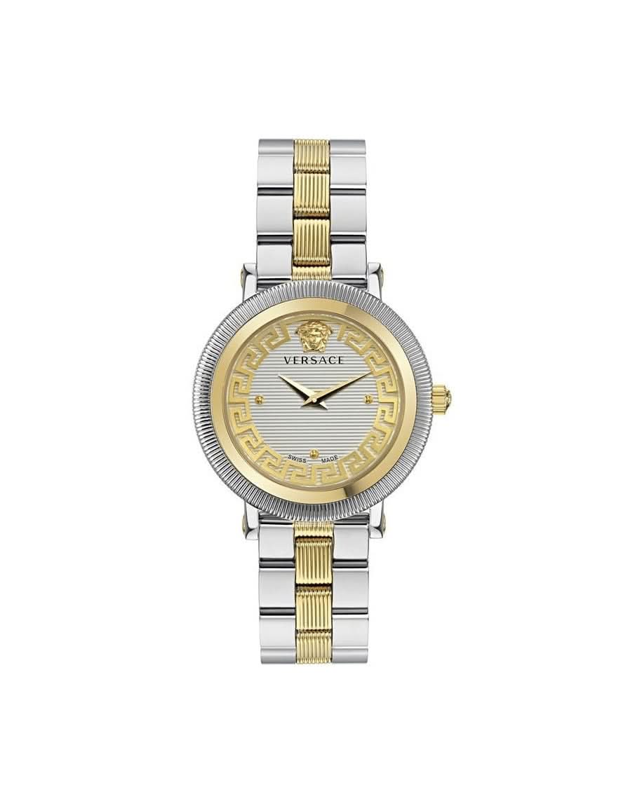 Versace Gray Stainless Steel Dress Watch 